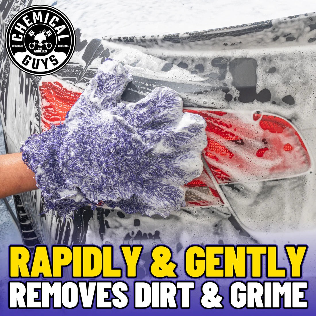 Furry Five Finger Stranger Helpful Handy Detailing Mitt Chemical Guys