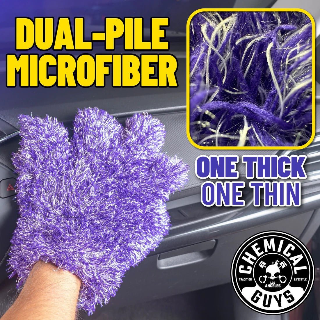 Furry Five Finger Stranger Helpful Handy Detailing Mitt Chemical Guys