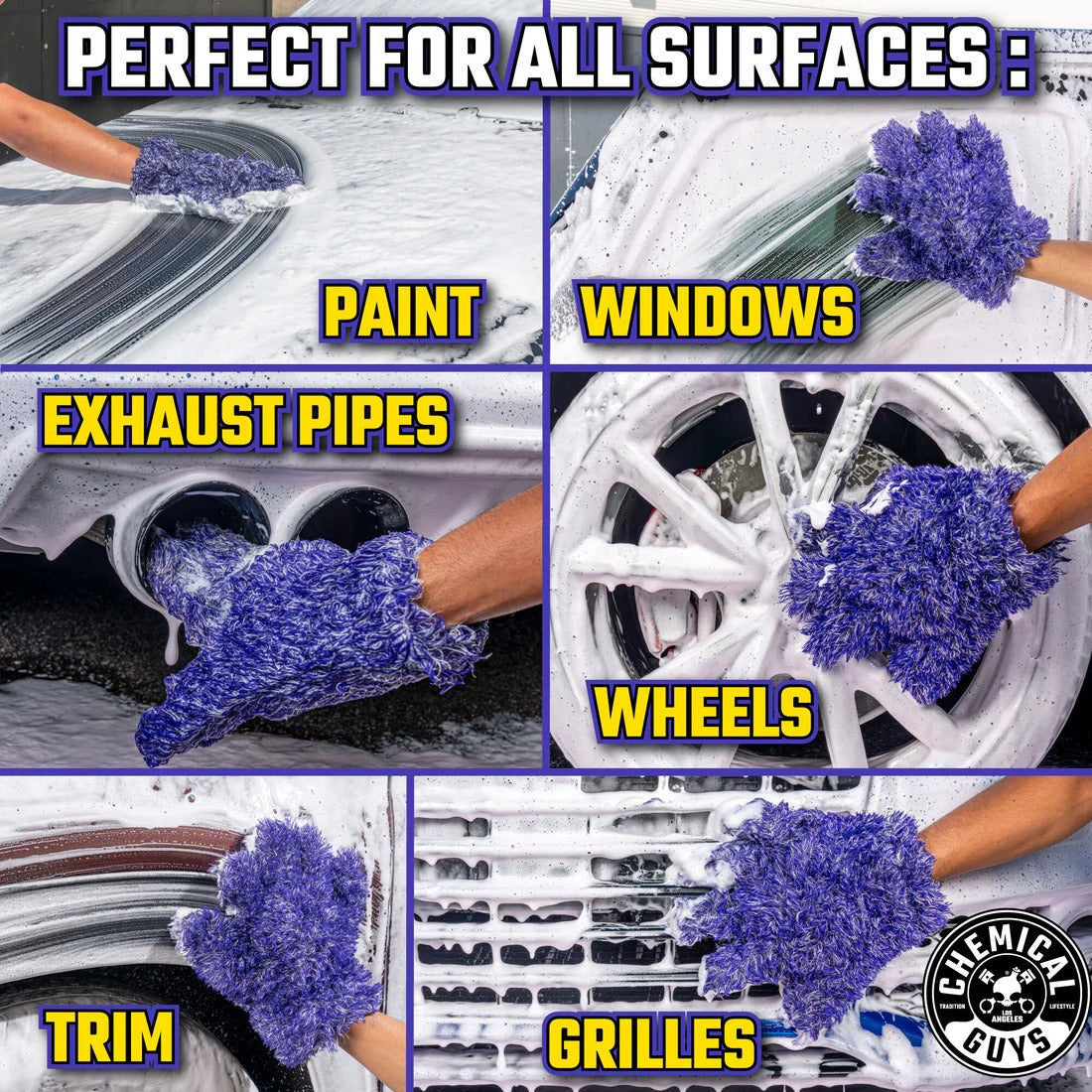 Furry Five Finger Stranger Helpful Handy Detailing Mitt Chemical Guys