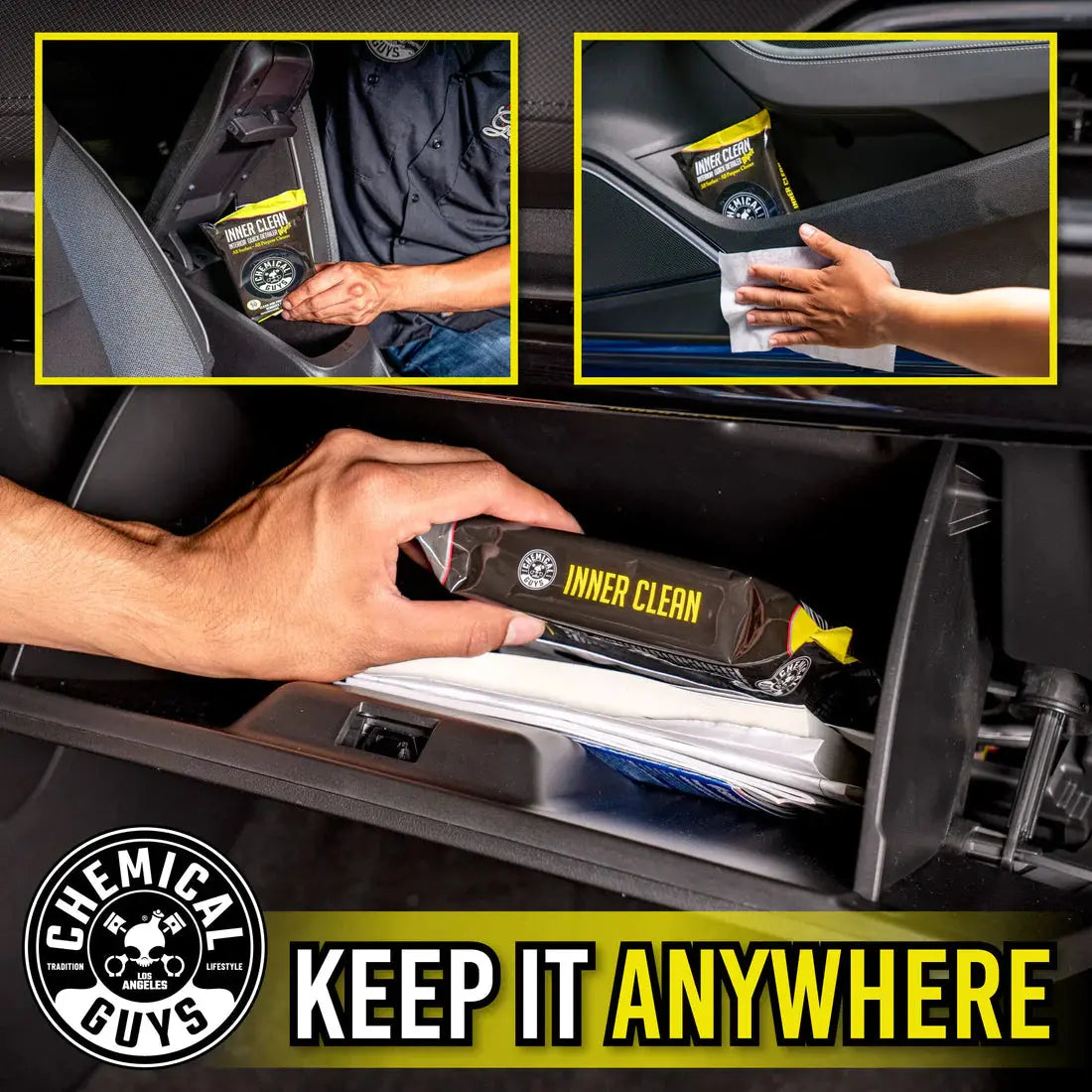 Innerclean Interior Quick Detailer & Protectant Car Wipes - Chemical Guys