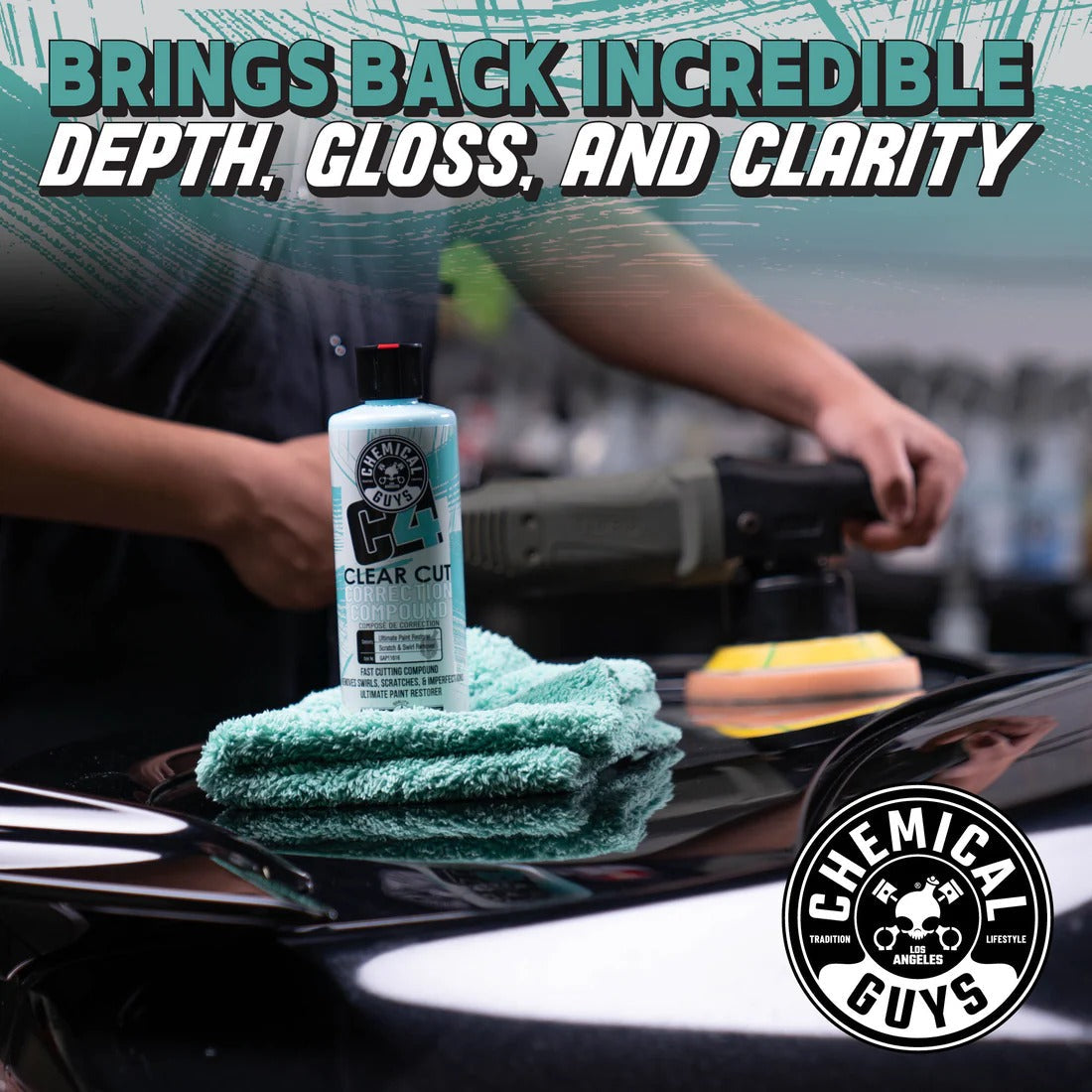 C4 Clear Cut Correction Compound (16oz) Chemical Guys