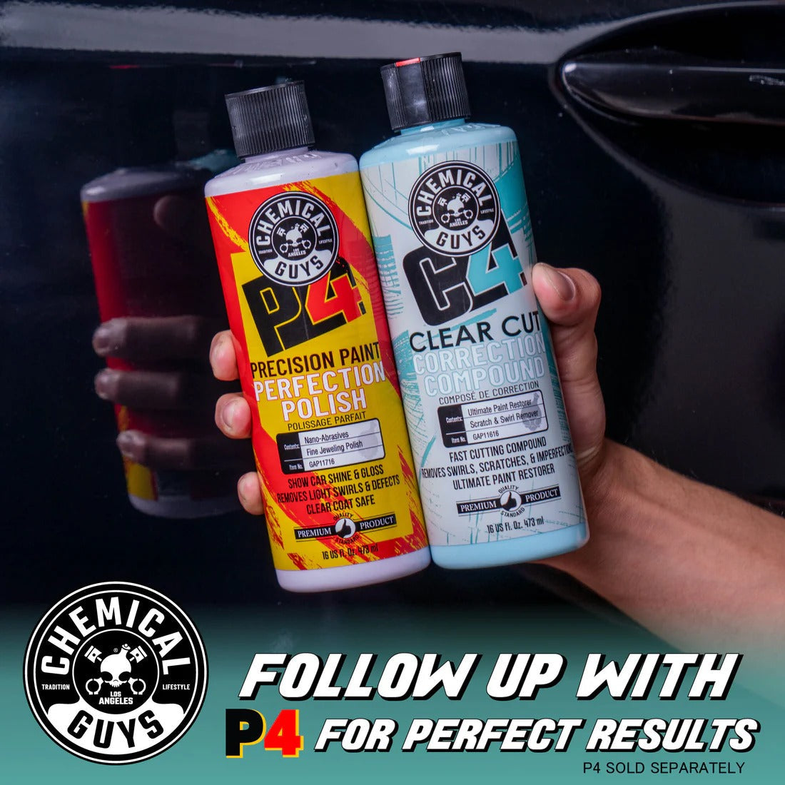 C4 Clear Cut Correction Compound (16oz) Chemical Guys
