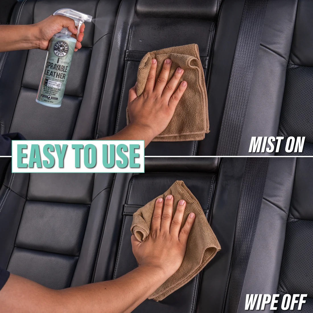 Sprayable Leather Cleaner & Conditioner with Vitamin E & Aloe Chemical Guys
