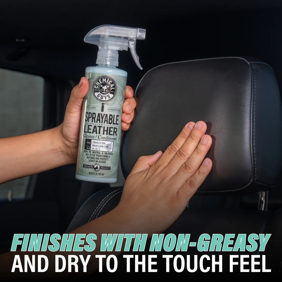 Sprayable Leather Cleaner & Conditioner with Vitamin E & Aloe Chemical Guys