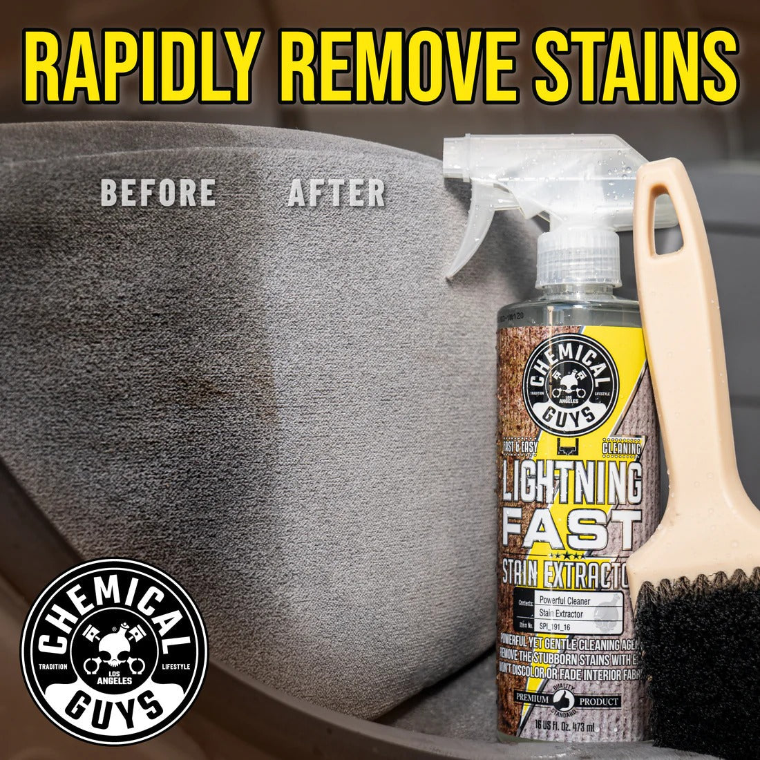 Lightning Fast Carpet & Upholstery Stain Extractor (16oz) Chemical Guys