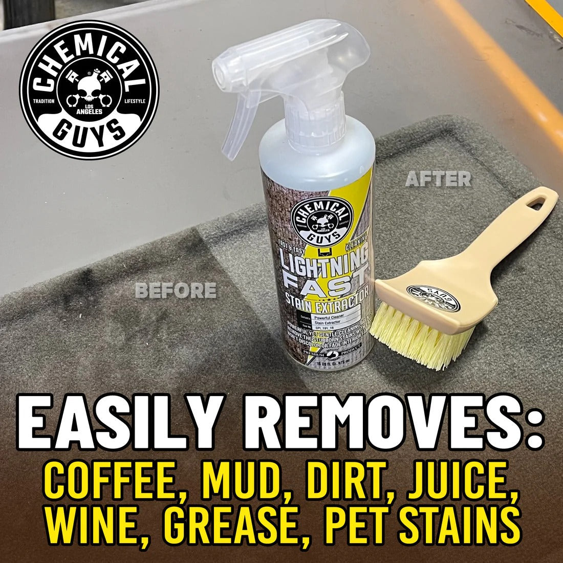Lightning Fast Carpet & Upholstery Stain Extractor (16oz) Chemical Guys