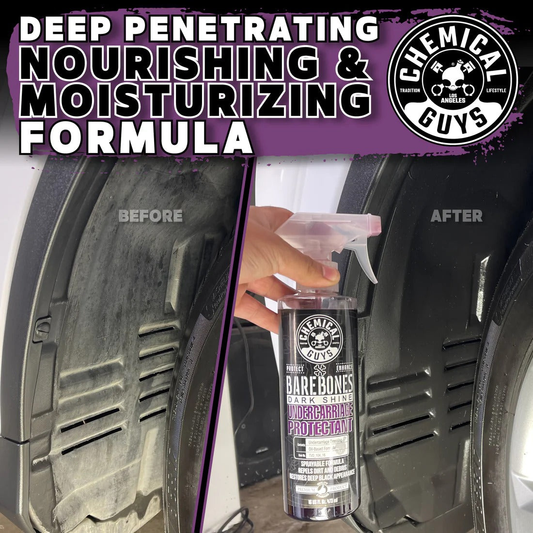 Bare Bones Undercarriage Spray-Dark Shine (16oz) Chemical Guys