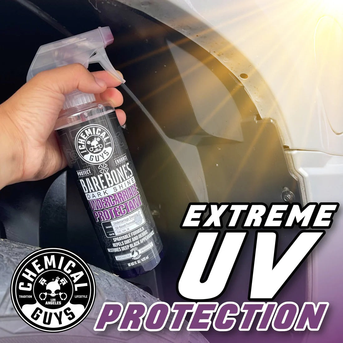 Bare Bones Undercarriage Spray-Dark Shine (16oz) Chemical Guys