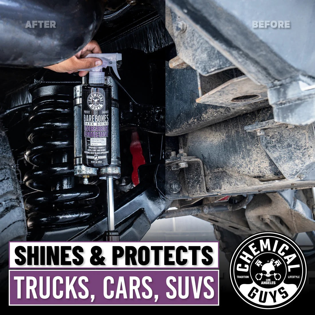 Bare Bones Undercarriage Spray-Dark Shine (16oz) Chemical Guys