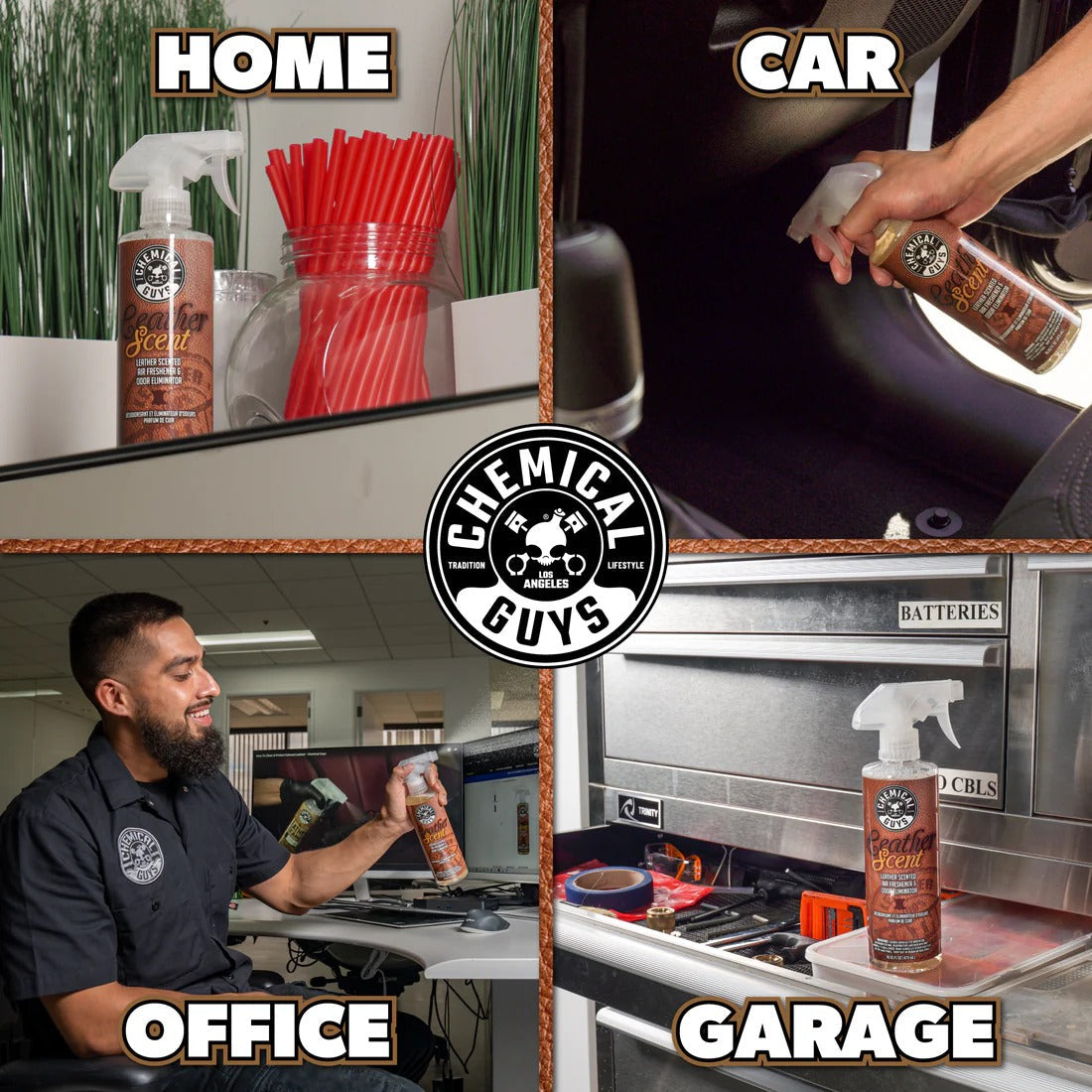Leather Scent Premium Air Fragrance & Freshener Chemical Guys