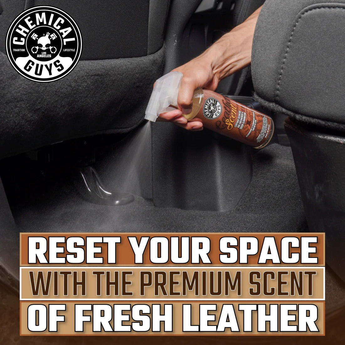 Leather Scent Premium Air Fragrance & Freshener Chemical Guys