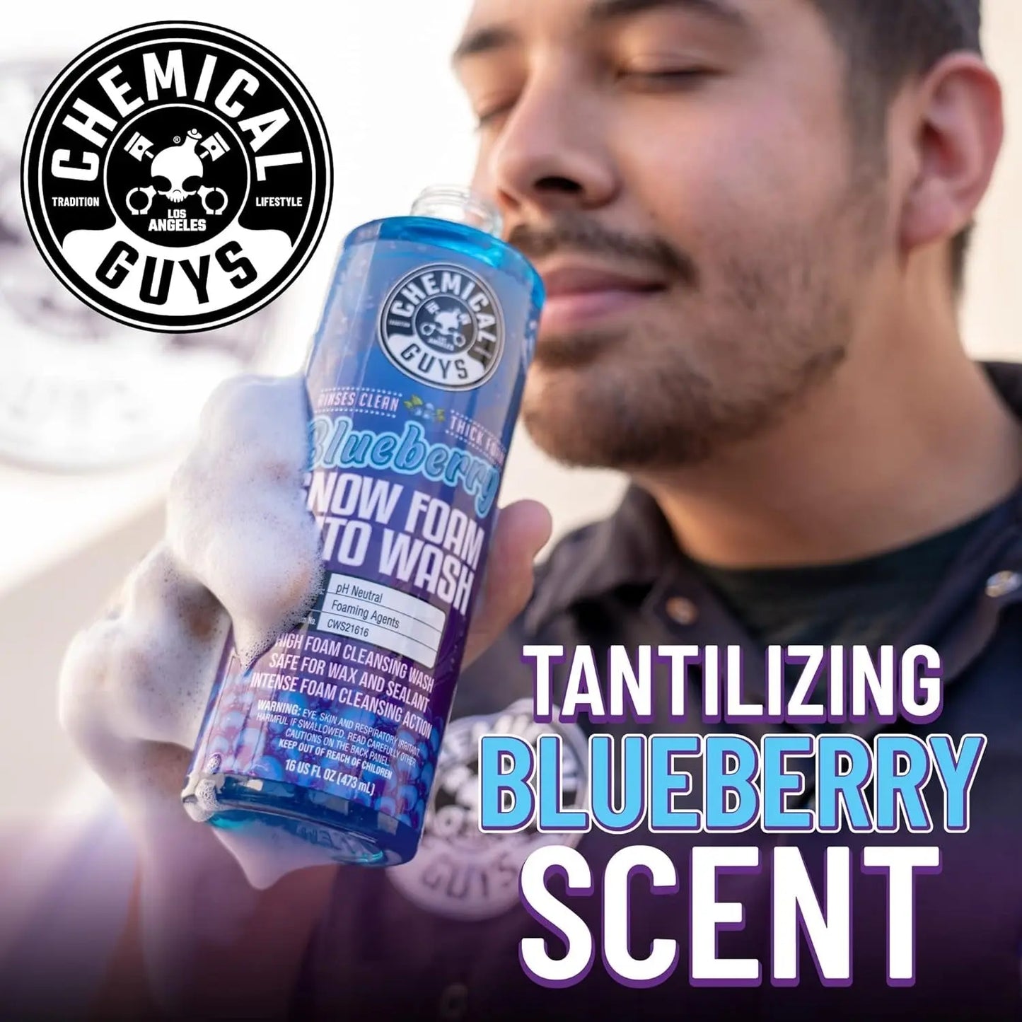 Blueberry Snow Foam Auto Wash (16oz) Chemical Guys