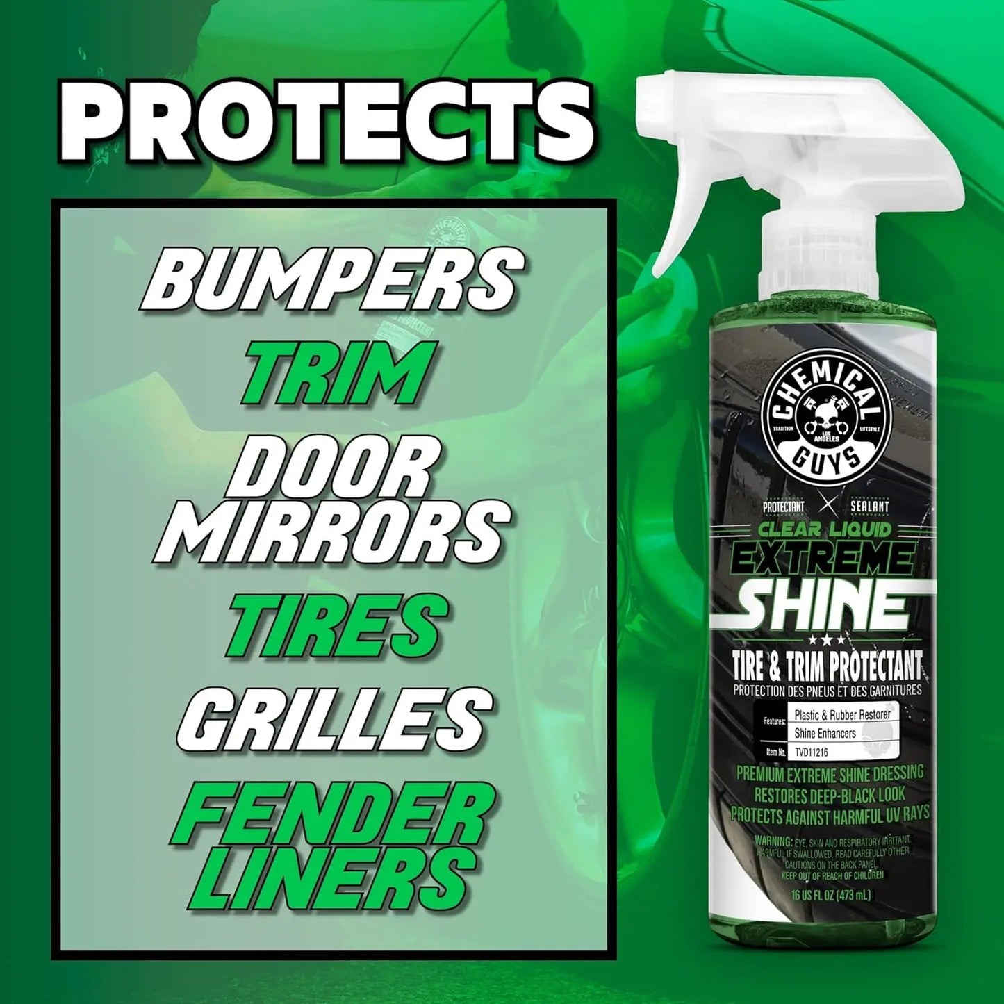 Clear Liquid Extreme Shine Sprayable Dressing - Chemical Guys