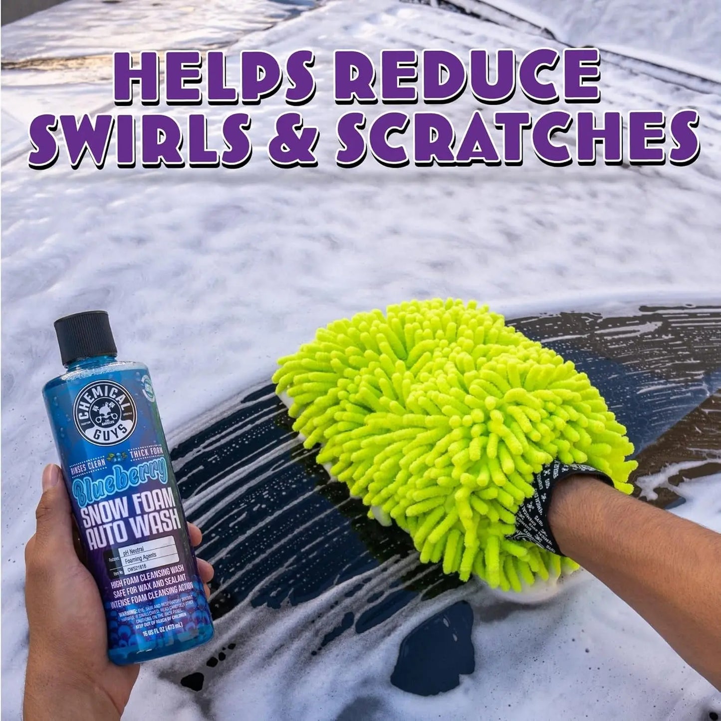 Blueberry Snow Foam Auto Wash (16oz) Chemical Guys