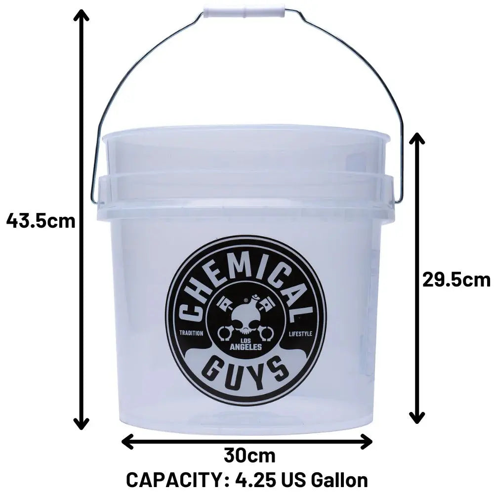 Heavy Duty Ultra Clear Detailing Bucket (4.25 Gal) Chemical Guys
