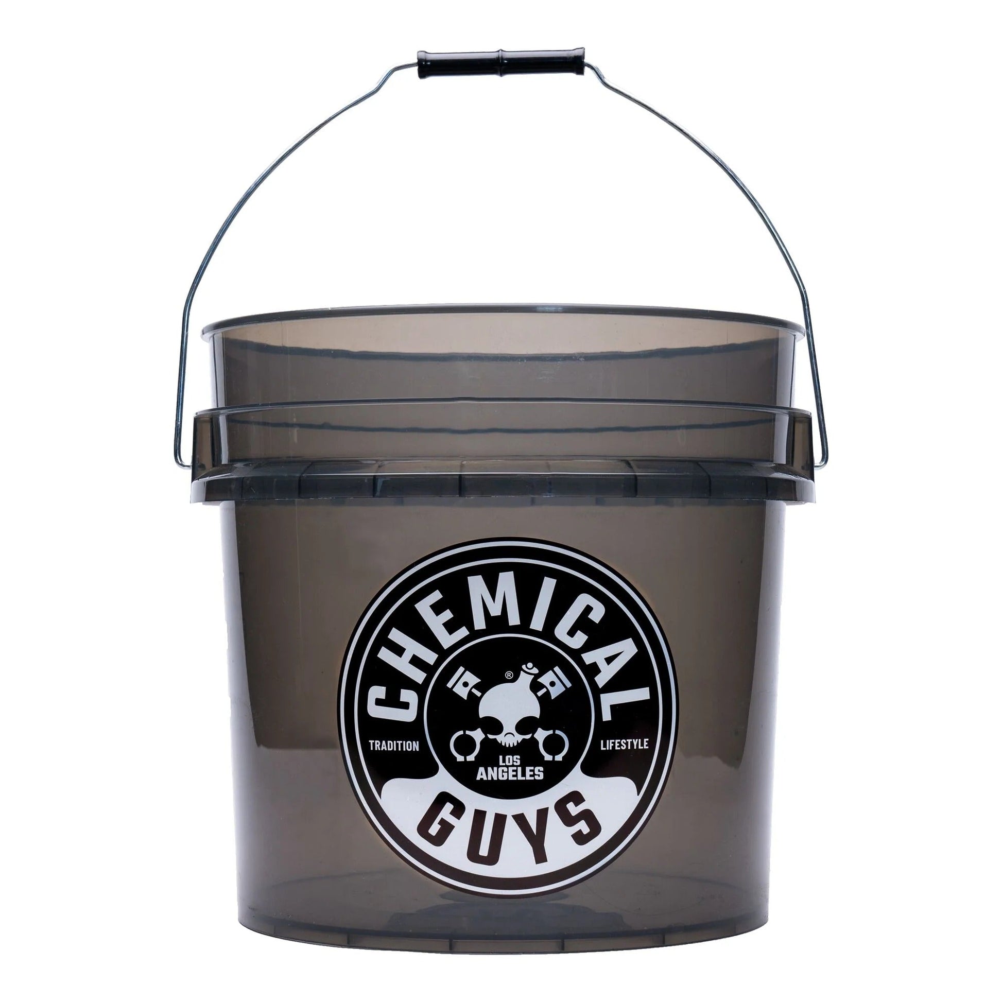 Heavy Duty Ultra Clear Smoked Obsidian Black Bucket (4.25 Gal) Chemical Guys