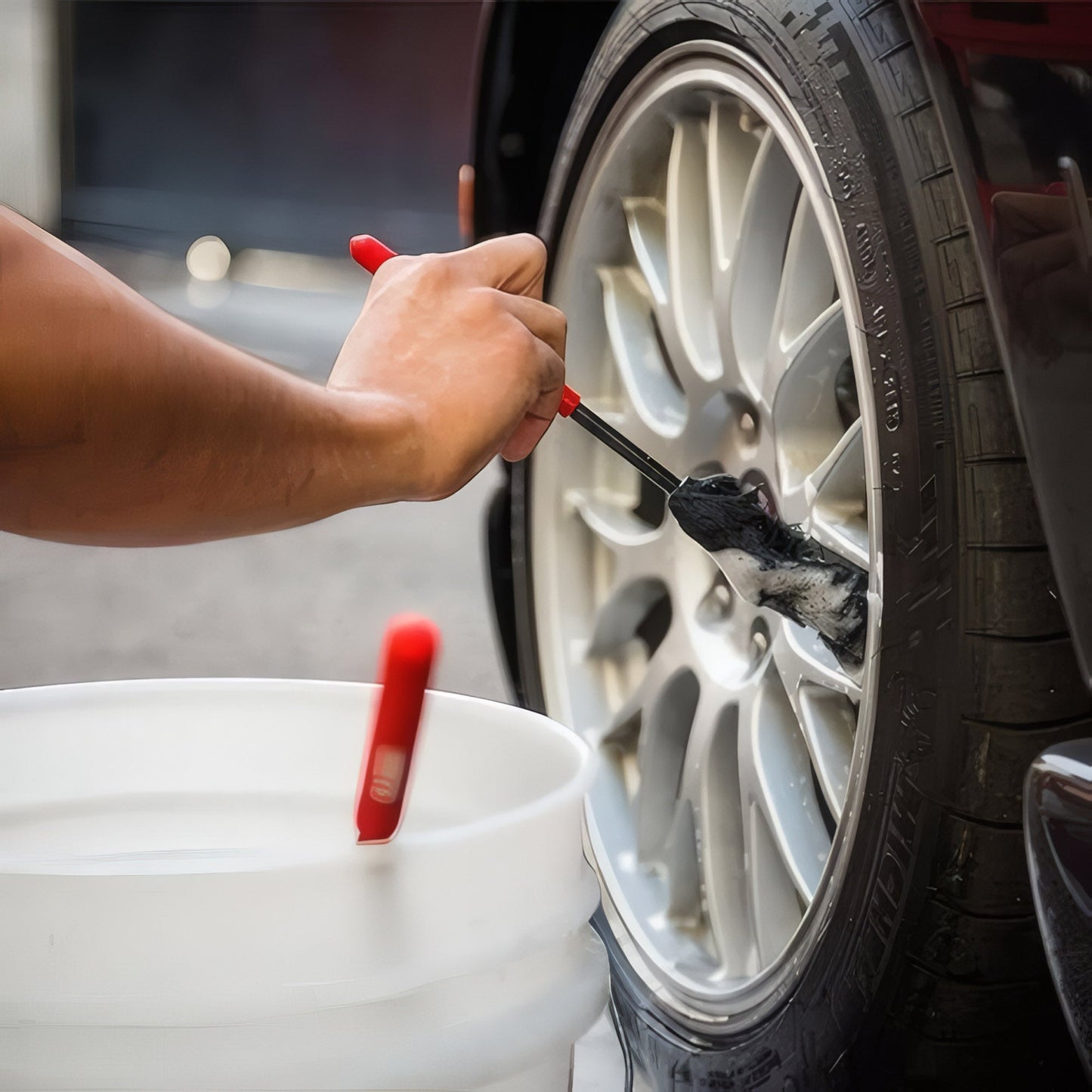 Extended Reach Wheel Gerbils Wheel and Rim Brushes (3 Brushes) - Chemical Guys