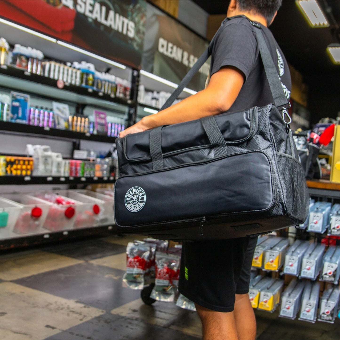 Arsenal Range Trunk Organizer & Detailing Bag With Polisher Pocket - Chemical Guys