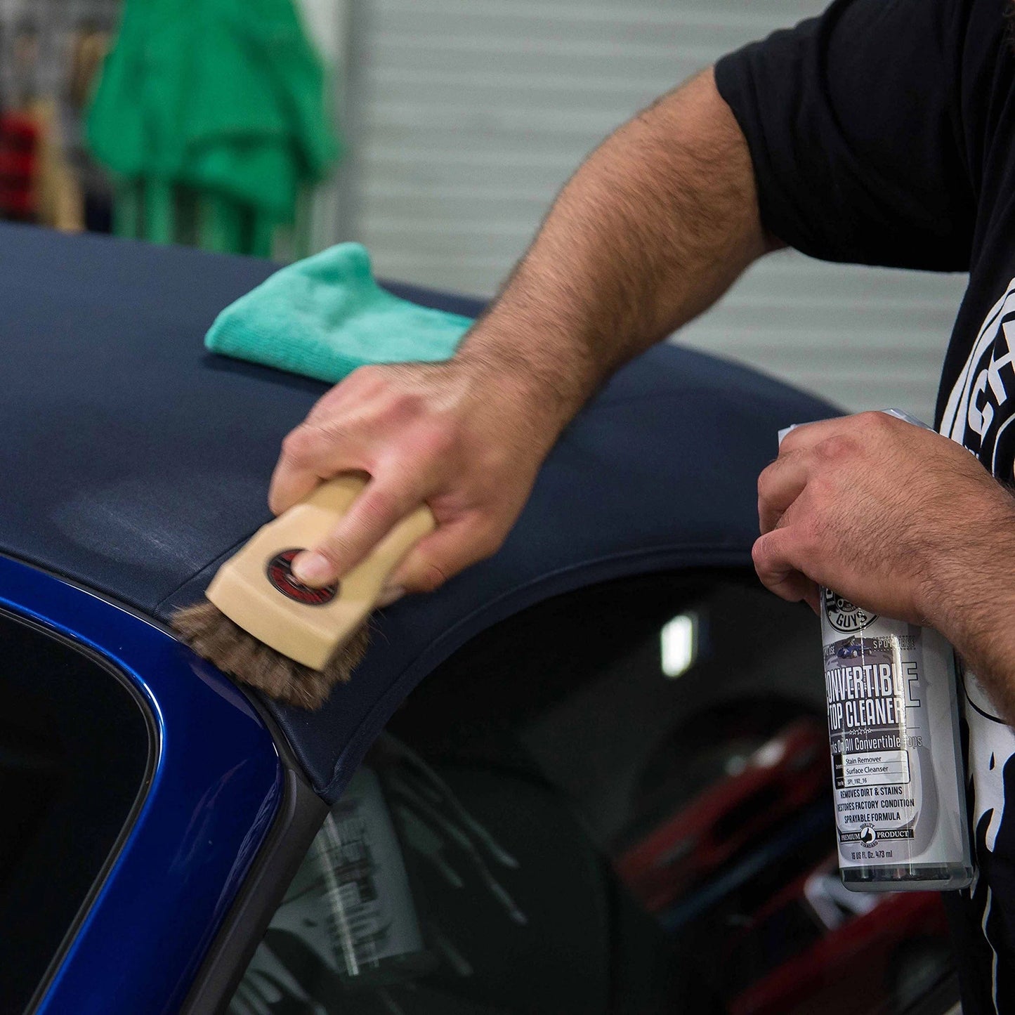Convertible Top & Interior Upholstery Horse Hair Brush - Chemical Guys
