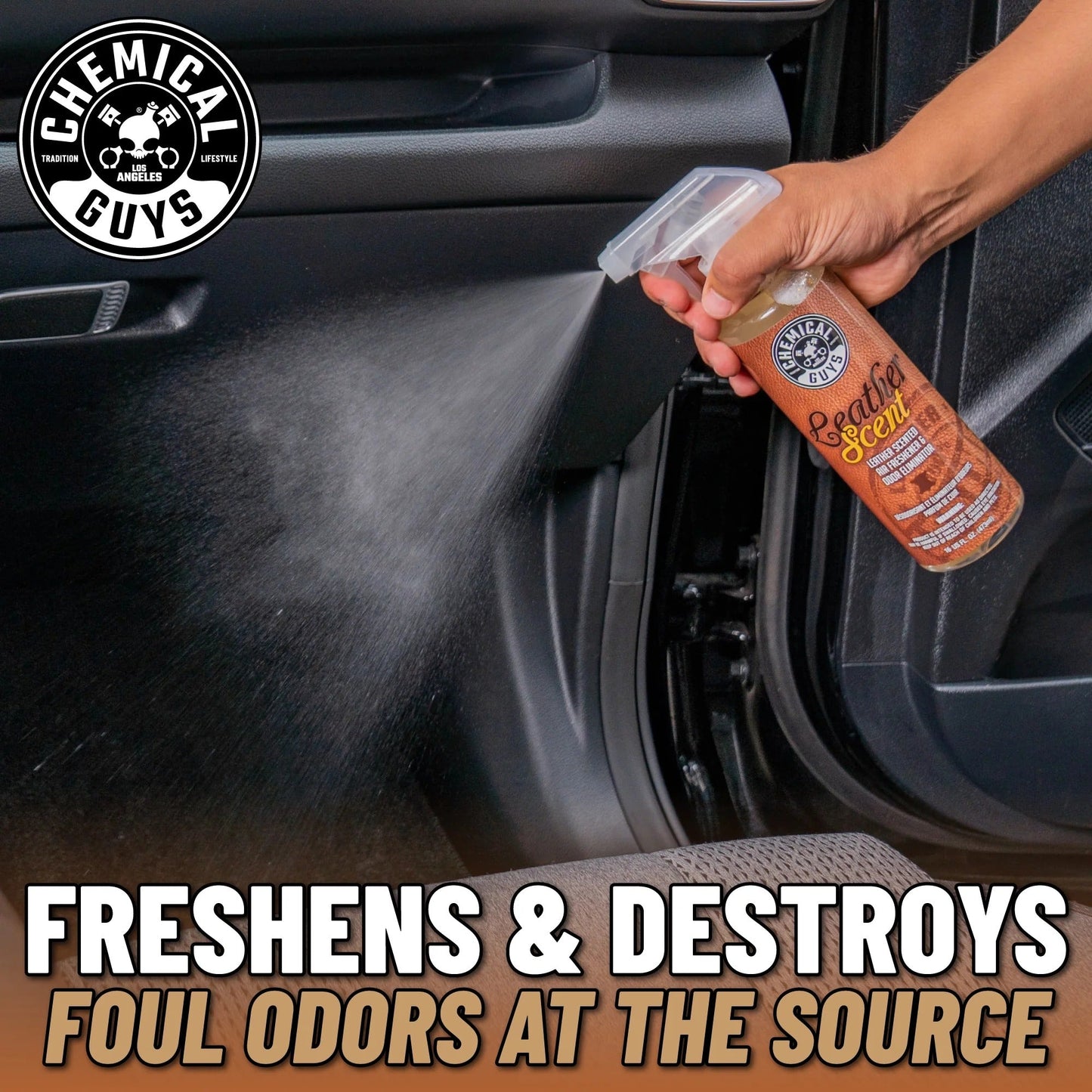 Leather Scent Premium Air Fragrance & Freshener - Chemical Guys