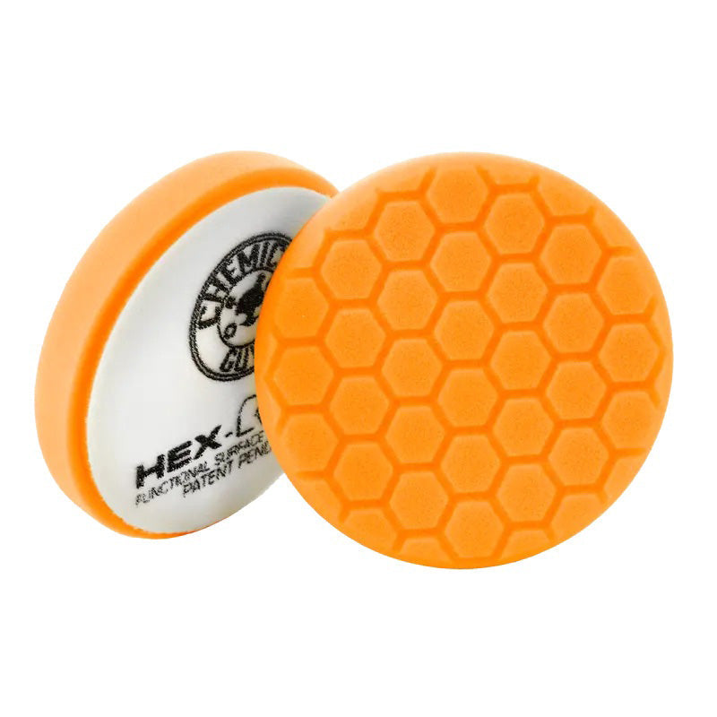 Hex-Logic Pad Orange Medium-Heavy Cut Pad - Chemical Guys