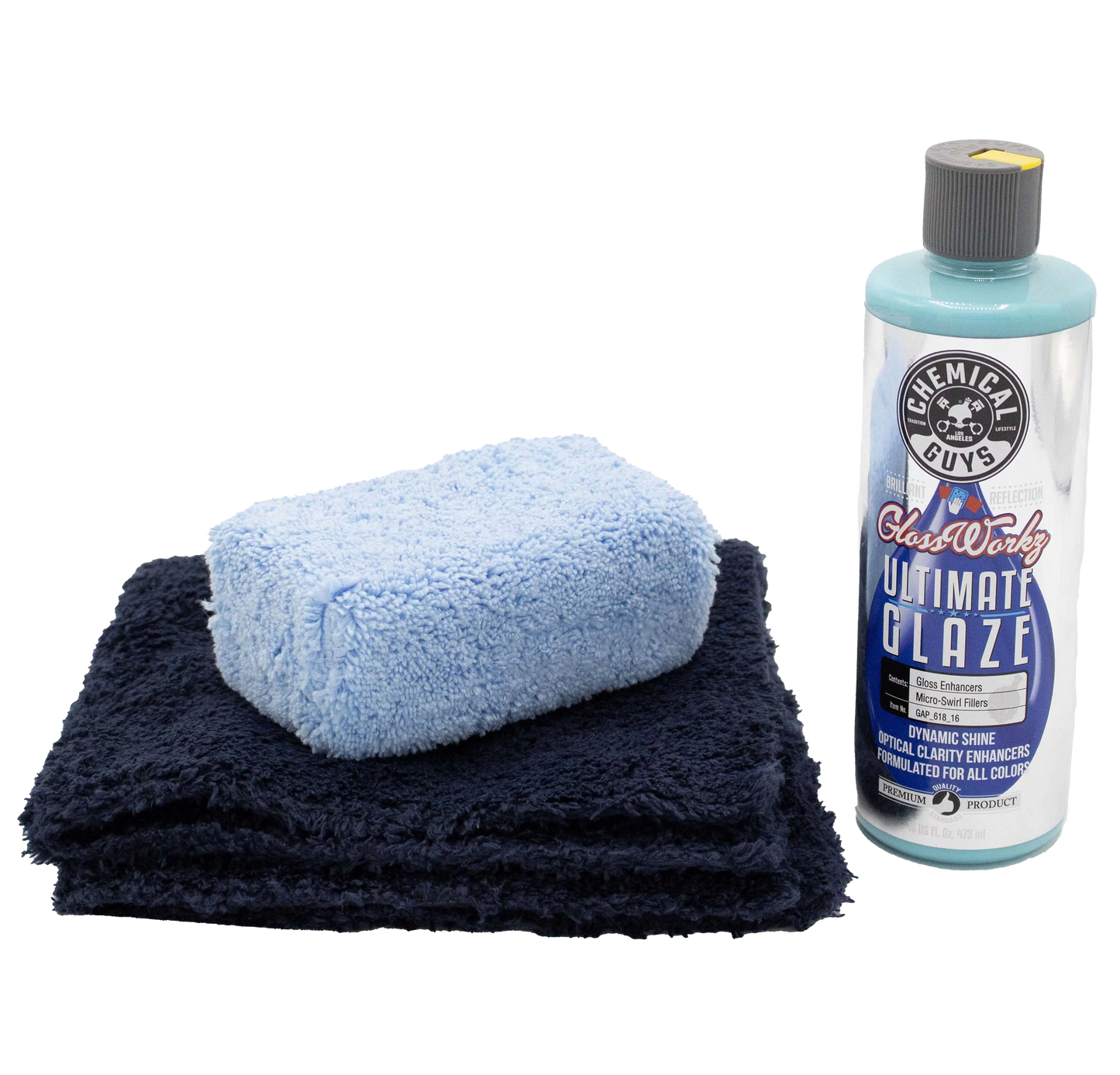 Glossworkz Glaze, Applicator & Happy Ending Microfiber Kit