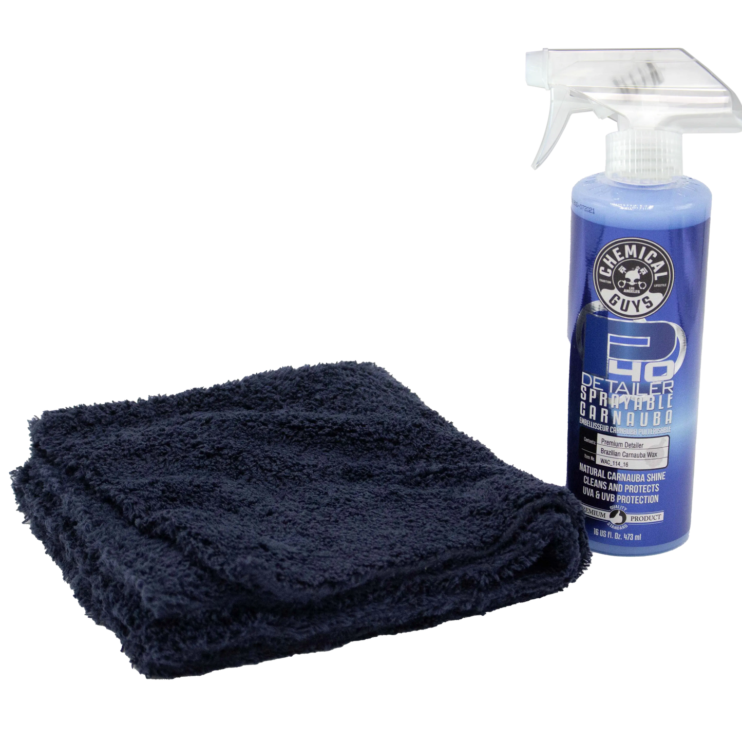 P40 Detailer Spray & Happy Ending Microfiber Towel Bundle / Kit