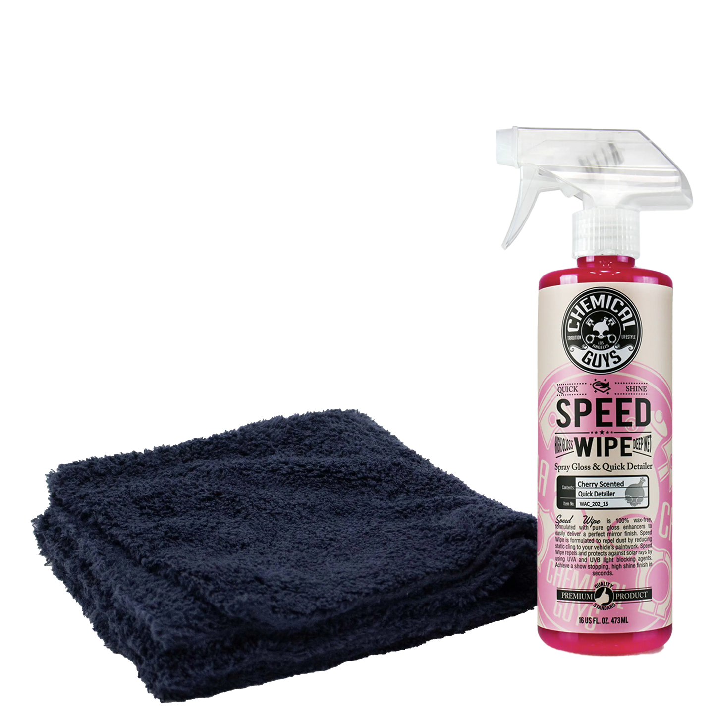 Speed Wipe Detailer & Happy Ending Microfiber Towel Bundle / Kit