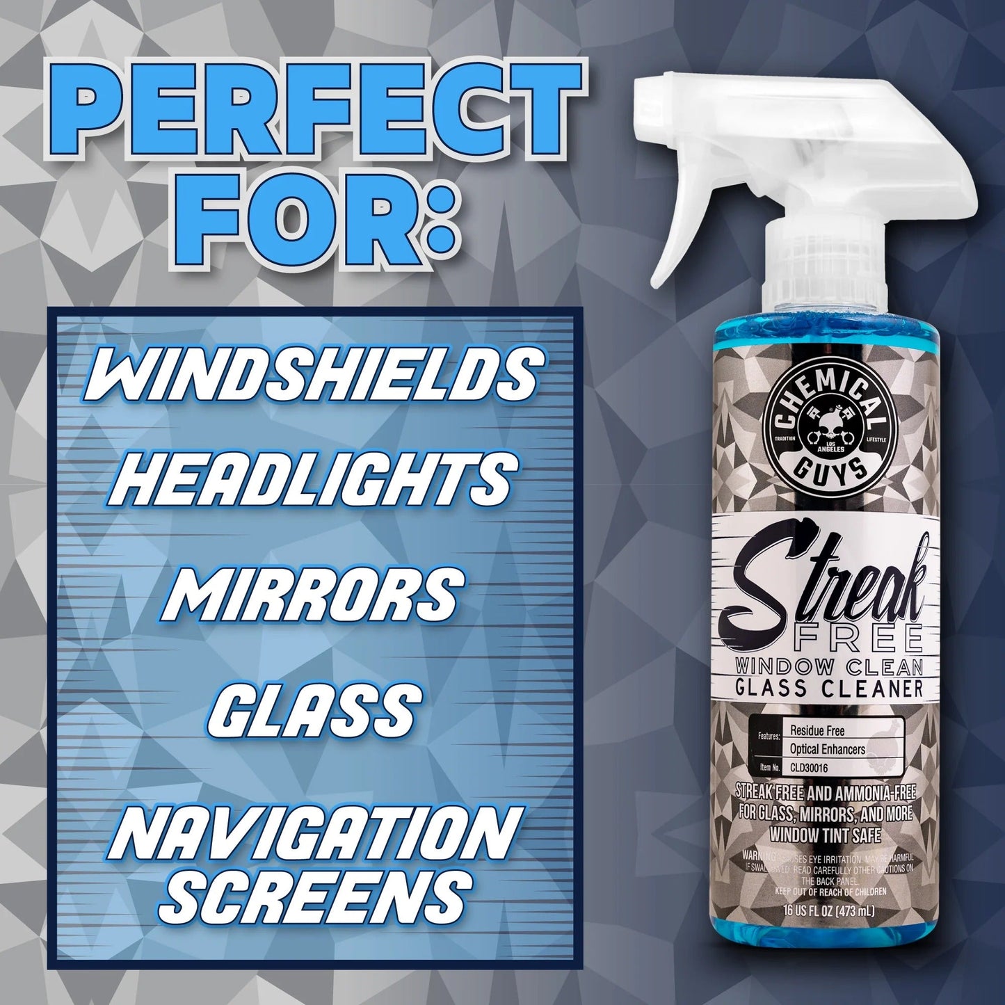 Streak Free Window Clean Glass Cleaner - Chemical Guys