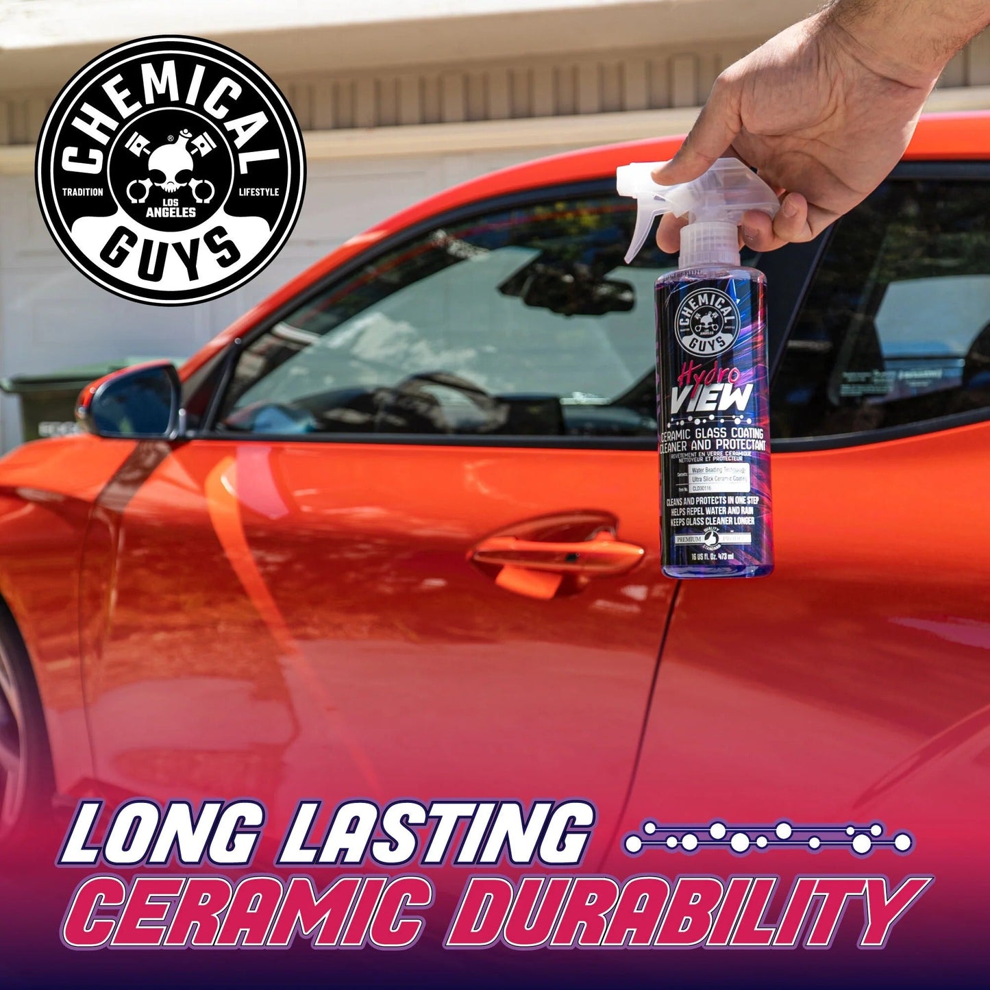 HydroView Ceramic Glass Cleaner & Coating (16oz) - Chemical Guys