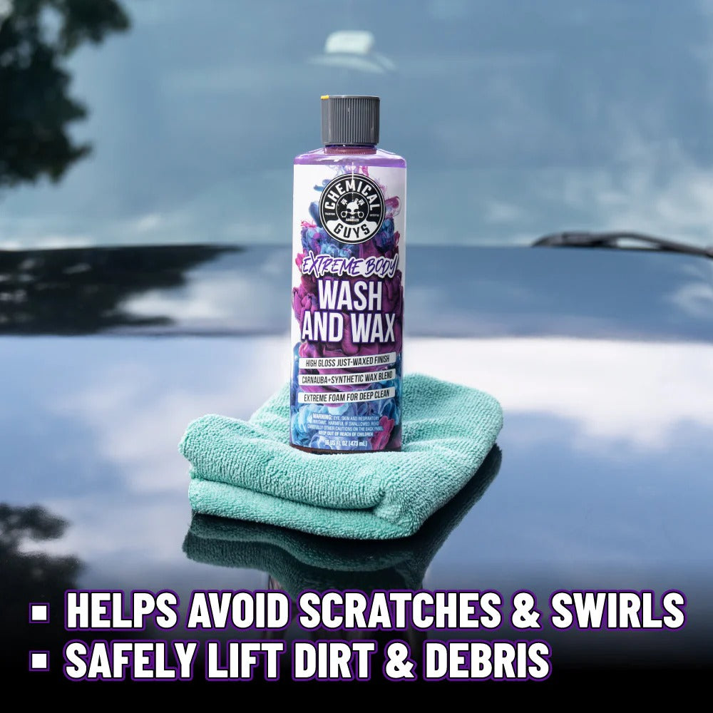Extreme Body Wash and Wax Car Wash Soap (16 oz) Chemical Guys