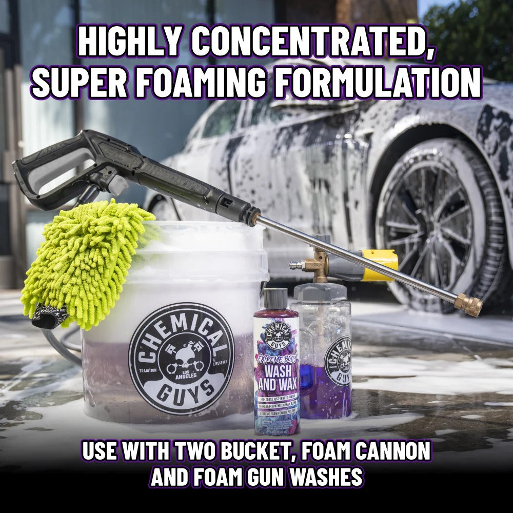 Extreme Body Wash and Wax Car Wash Soap (16 oz) Chemical Guys