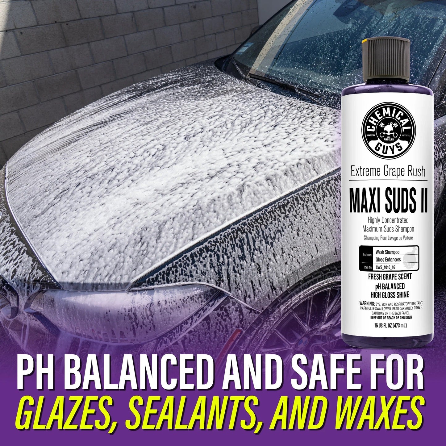 Maxi-Suds II Super Suds Shampoo (16 oz) Chemical Guys