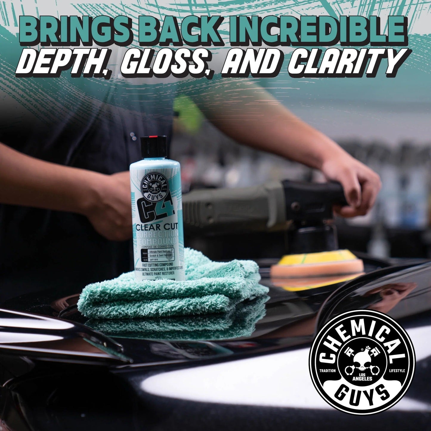 C4 Clear Cut Correction Compound (16oz) - Chemical Guys