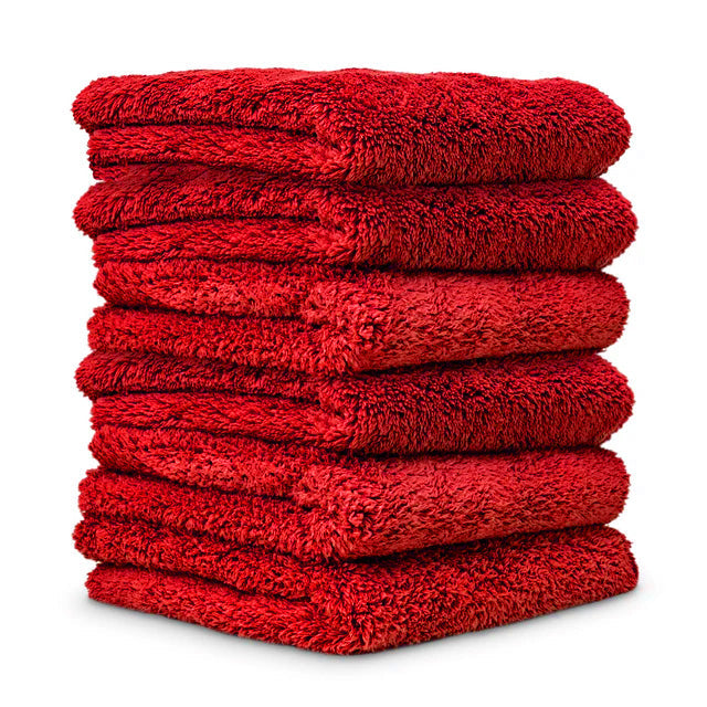 Happy Ending Edgeless Microfiber Towels, 16"x16" 6-Pack Chemical Guys