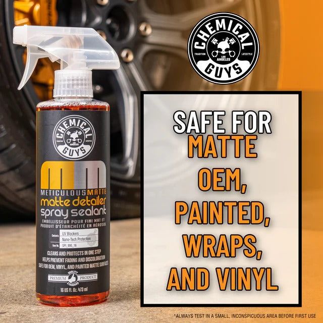 Meticulous Matte Detailer Spray For Satin & Matte Finishes Chemical Guys