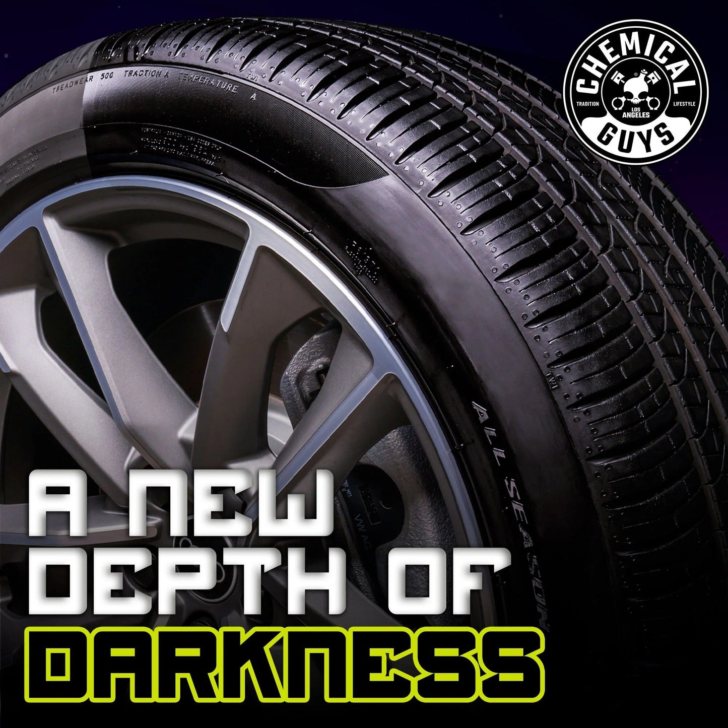 Galactic Black Wet Look Tyre Shine Dressing (16oz) Chemical Guys