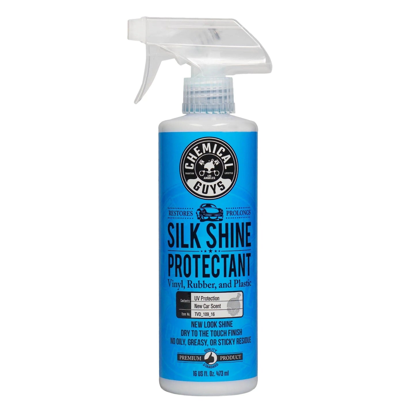 Silk Shine Protectant for Vinyl, Rubber, and Plastic (16oz) - Chemical Guys