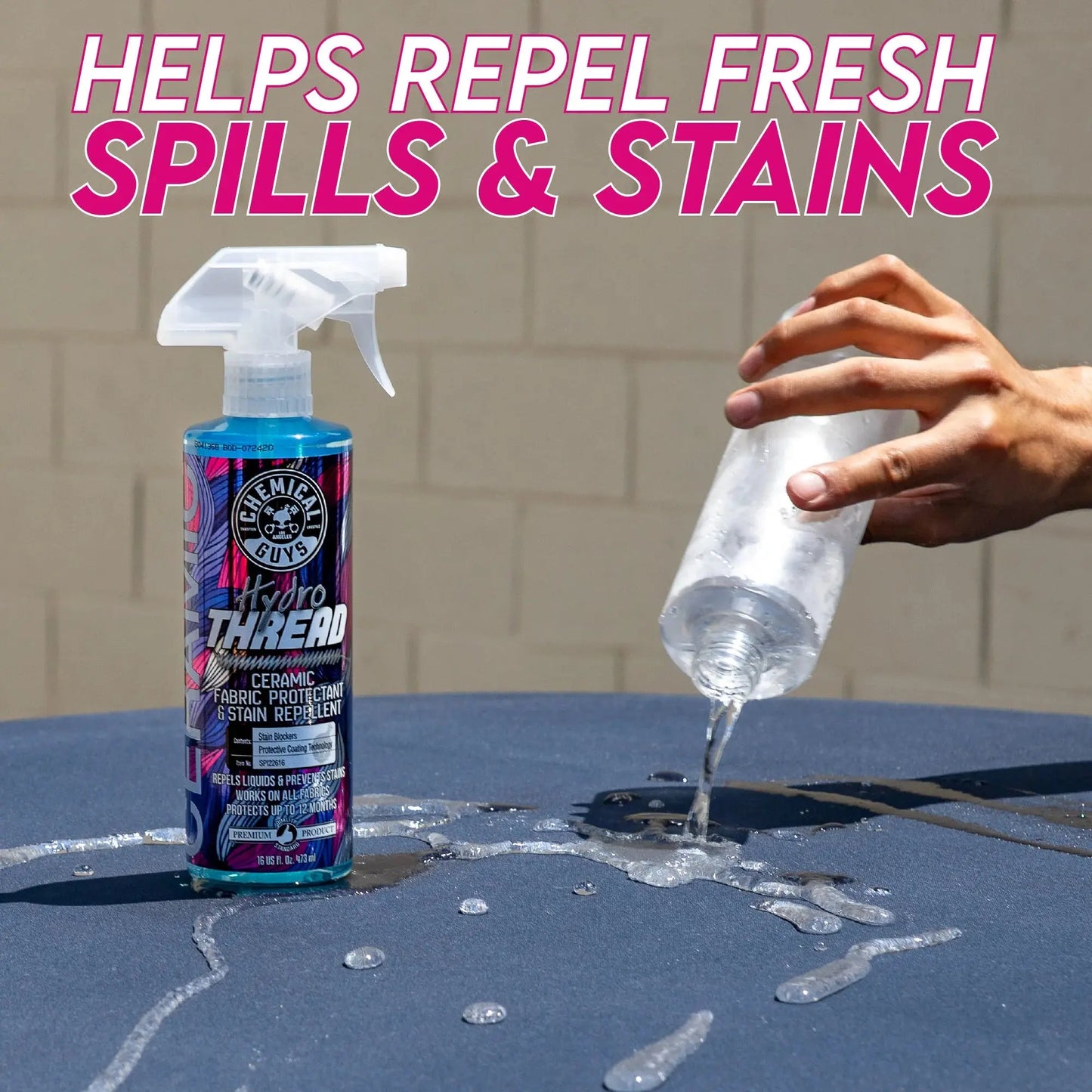 HydroThread Ceramic Fabric Protectant & Stain Repellent - Chemical Guys