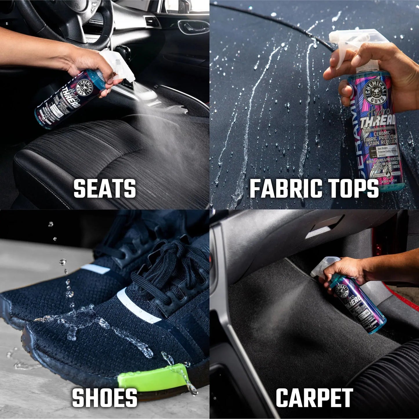 HydroThread Ceramic Fabric Protectant & Stain Repellent - Chemical Guys