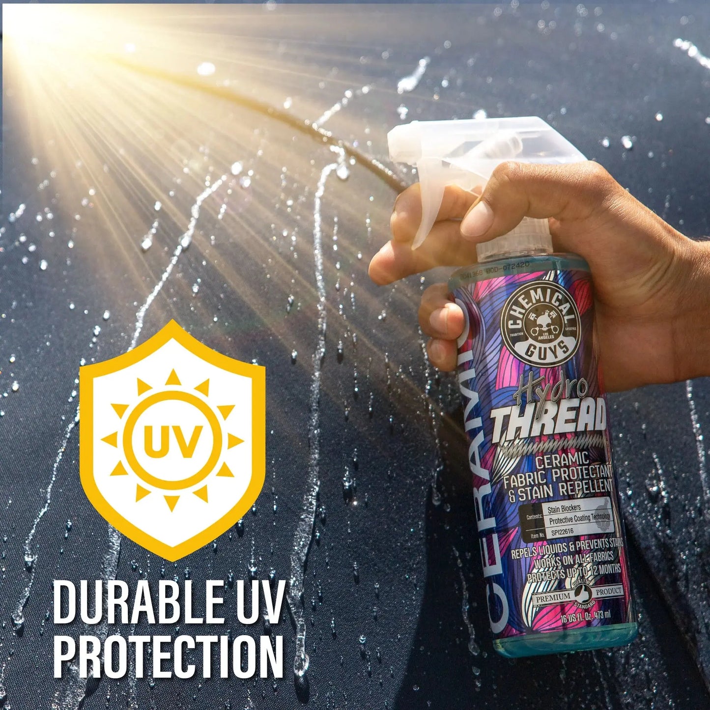 HydroThread Ceramic Fabric Protectant & Stain Repellent - Chemical Guys