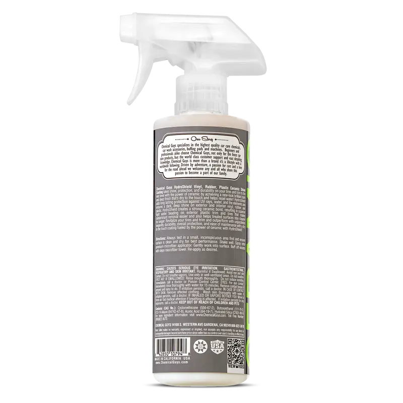 HydroShield Vinyl, Rubber, Plastic Ceramic Shine Coating (16oz) - Chemical Guys