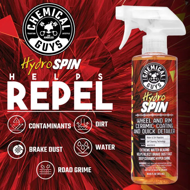 HydroSpin Wheel & Rim Ceramic Coating And Quick Detailer (16oz) - Chemical Guys