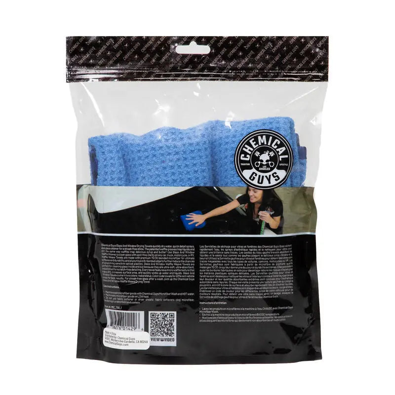 Streak Free Glass Cleaner & Waffle Weave Towel Bundle / Kit - Chemical Guys