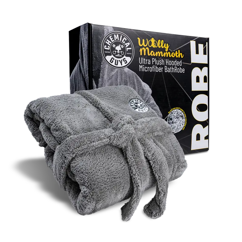Woolly Mammoth Ultra Plush Hooded Microfiber Bath Robe