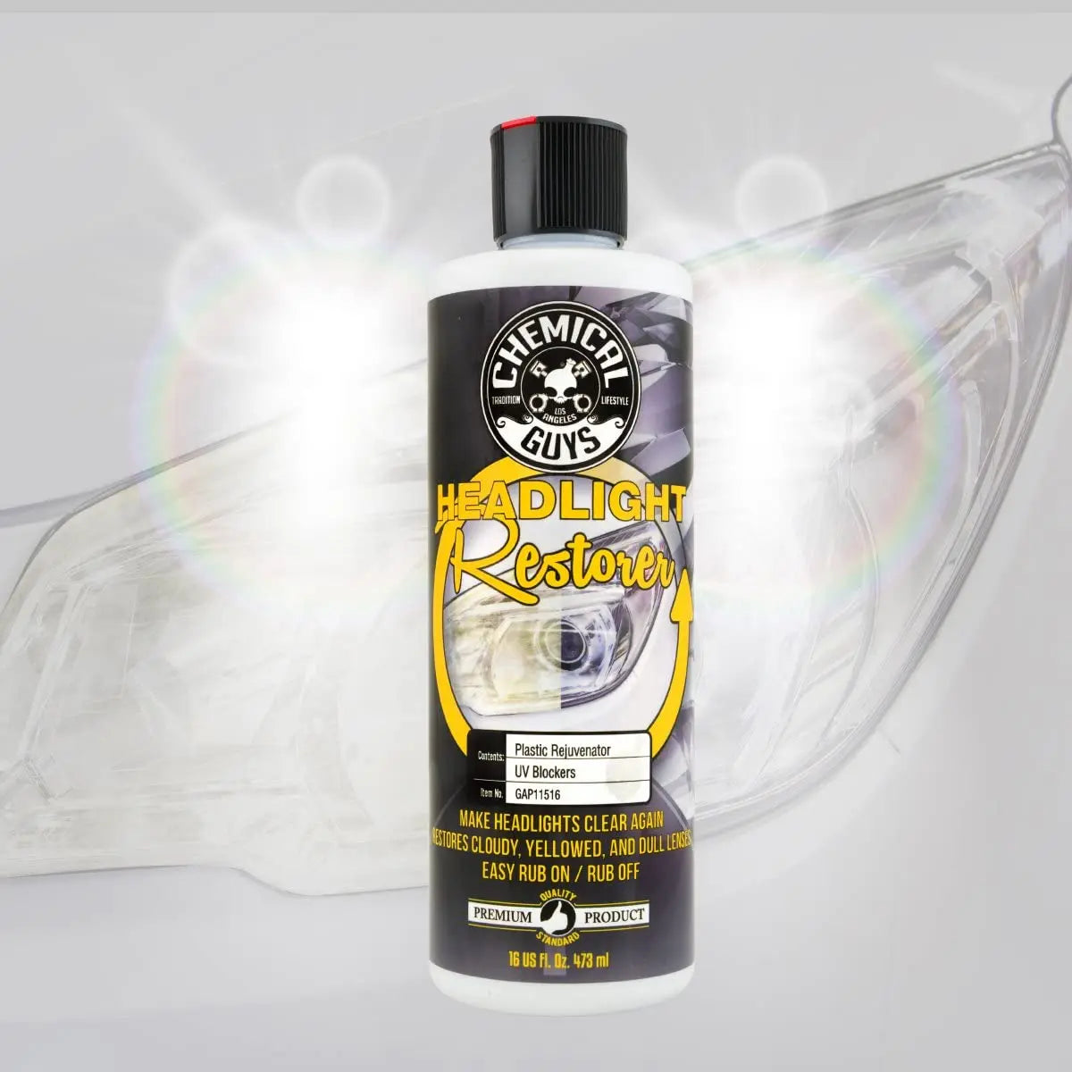Headlight Restorer & Hand Applicator Bundle / Kit - Chemical Guys