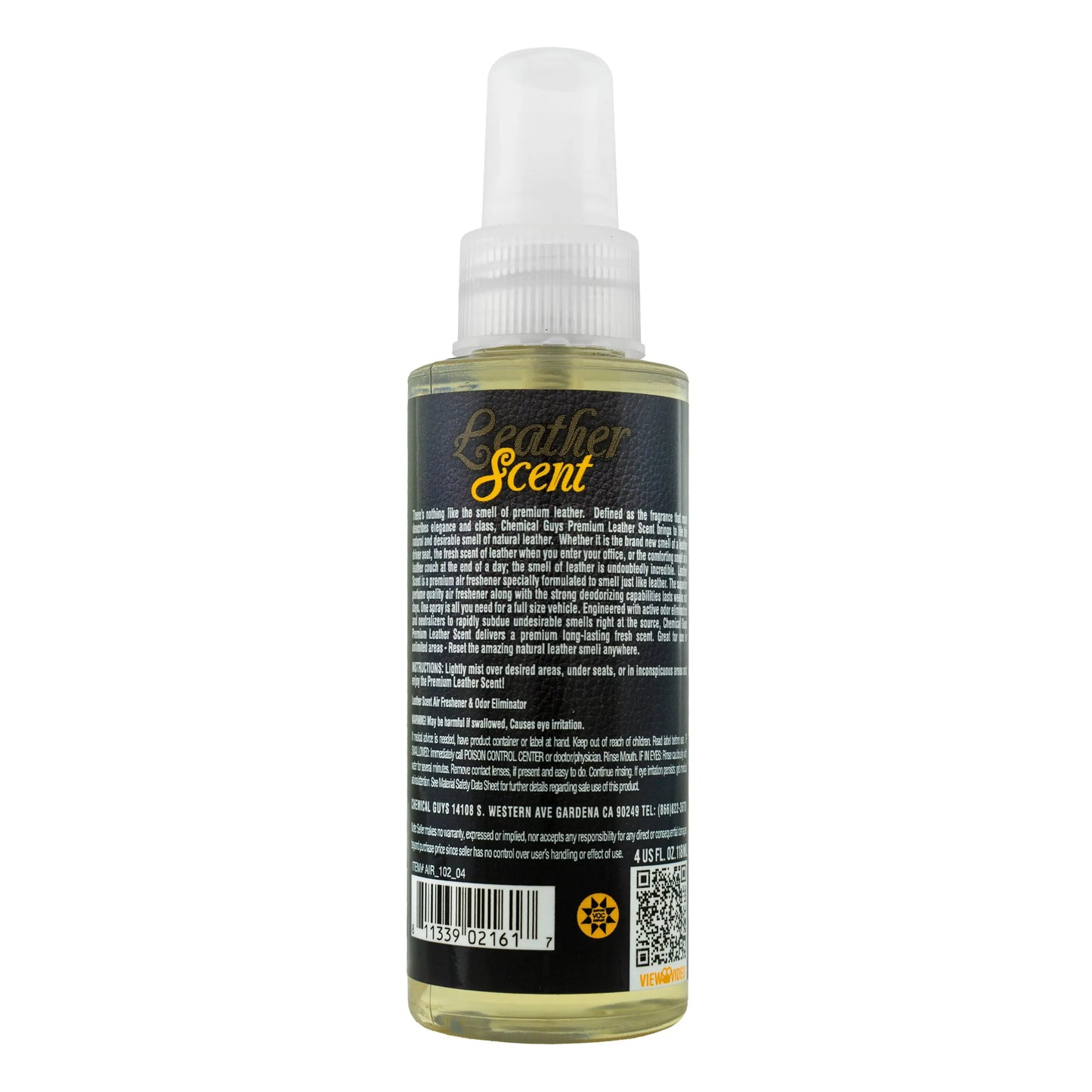Leather Scent Premium Air Fragrance & Freshener - Chemical Guys