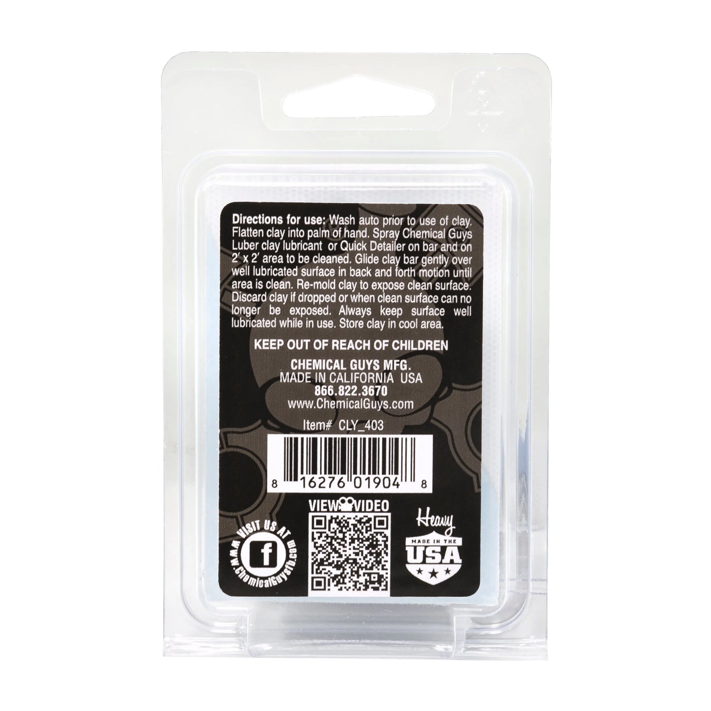 Clay Bar & Luber Synthetic Lubricant Kit - Heavy Duty - Chemical Guys