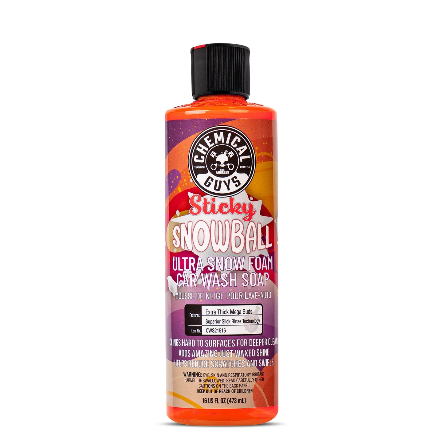 Sticky Snowball Ultra Snow Foam Car Wash (16oz) - Chemical Guys