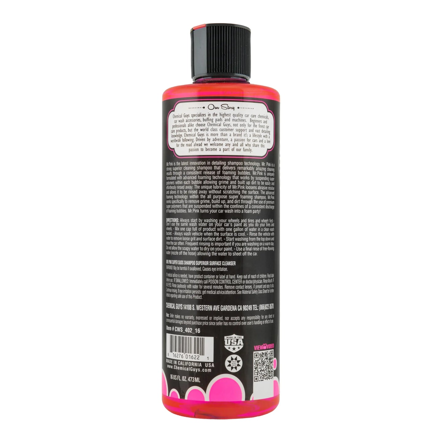 Mr Pink Shampoo Car Wash & Chenille Wash Mitt Bundle / Kit - Chemical Guys